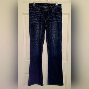 Women's Lucky Brand Dark Denim Sweet Boot Cut Size 6/28 Regular Fit Jeans.